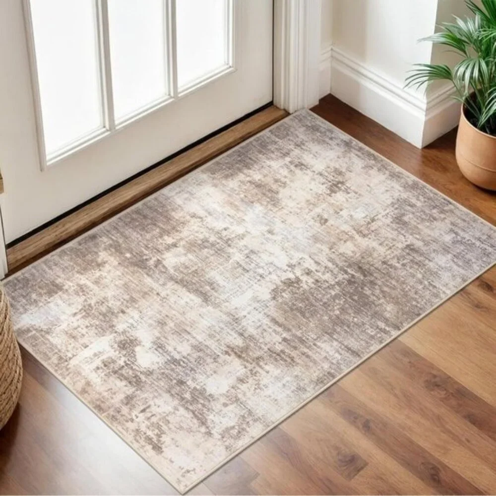 New 2x3 Abstract Area Rug, Washable Non-Slip Entryway Mat for Home & Door